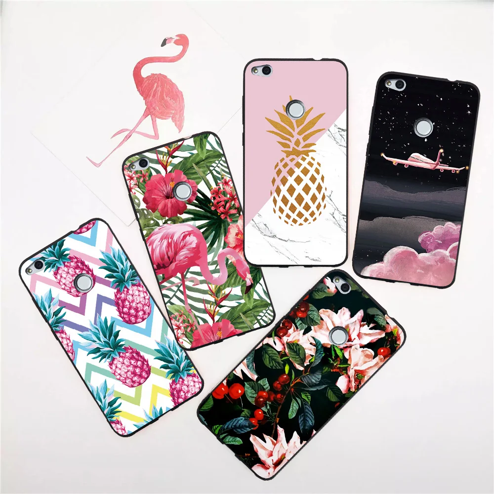 

Ball Grain Soft Covers For Huawei Honor 6 8 Lite 6X 7X 8X 6A 7A 6C 7C 8 Case Shockproof Marble Flower Phone Cases Capa Fundas