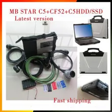 Высокое Качество MB STAR C5 лучше, чем c4 sd подключения 12 500G HDD/512G SSD WIN10 программное обеспечение, установленное хорошо в ноутбуке cf52