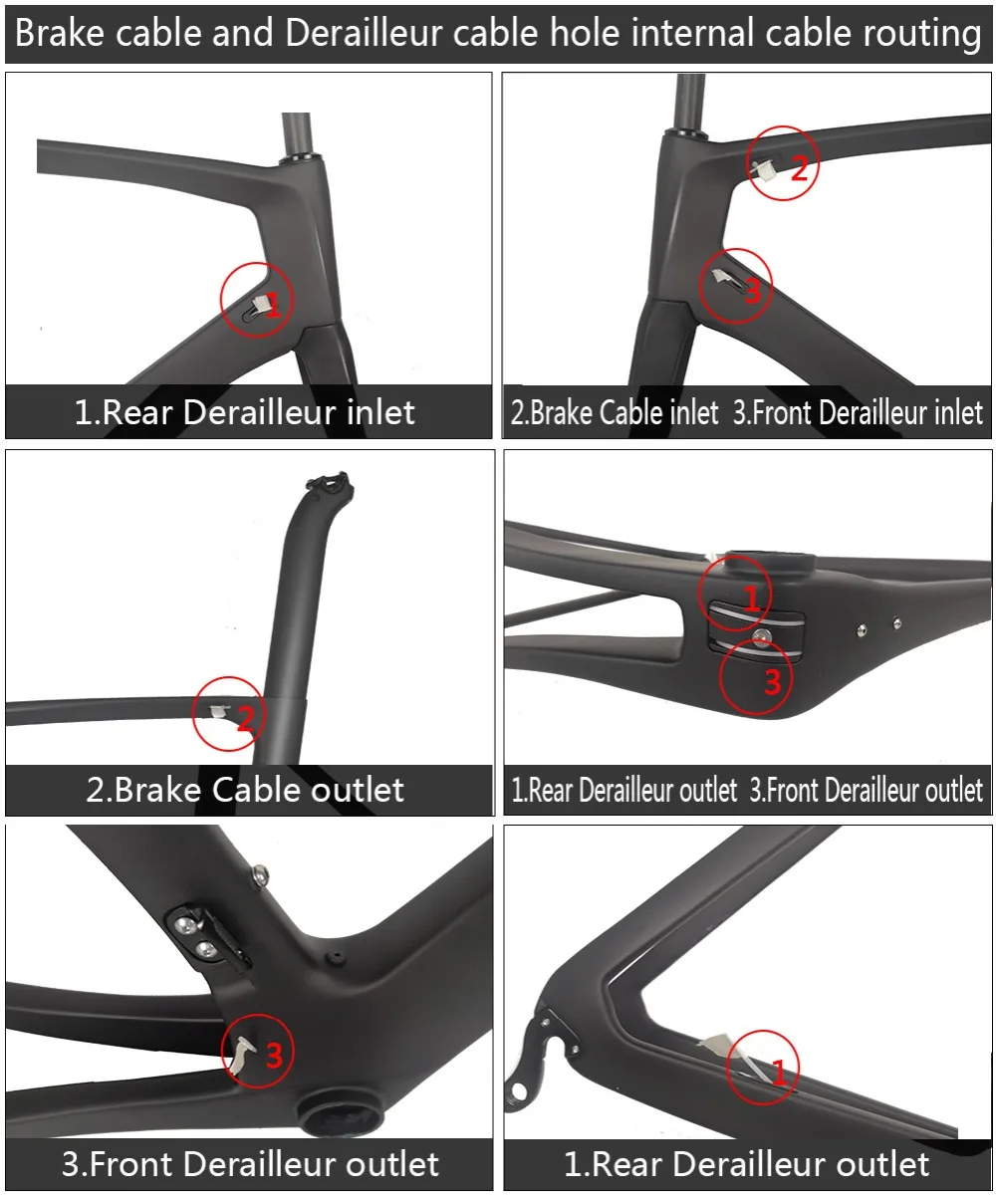 Perfect Spcycle 2019 New T800 Full Carbon Road Bike Frame Aero Carbon Road Racing Bicycle Frameset TT Frames 2 Year Warranty 5