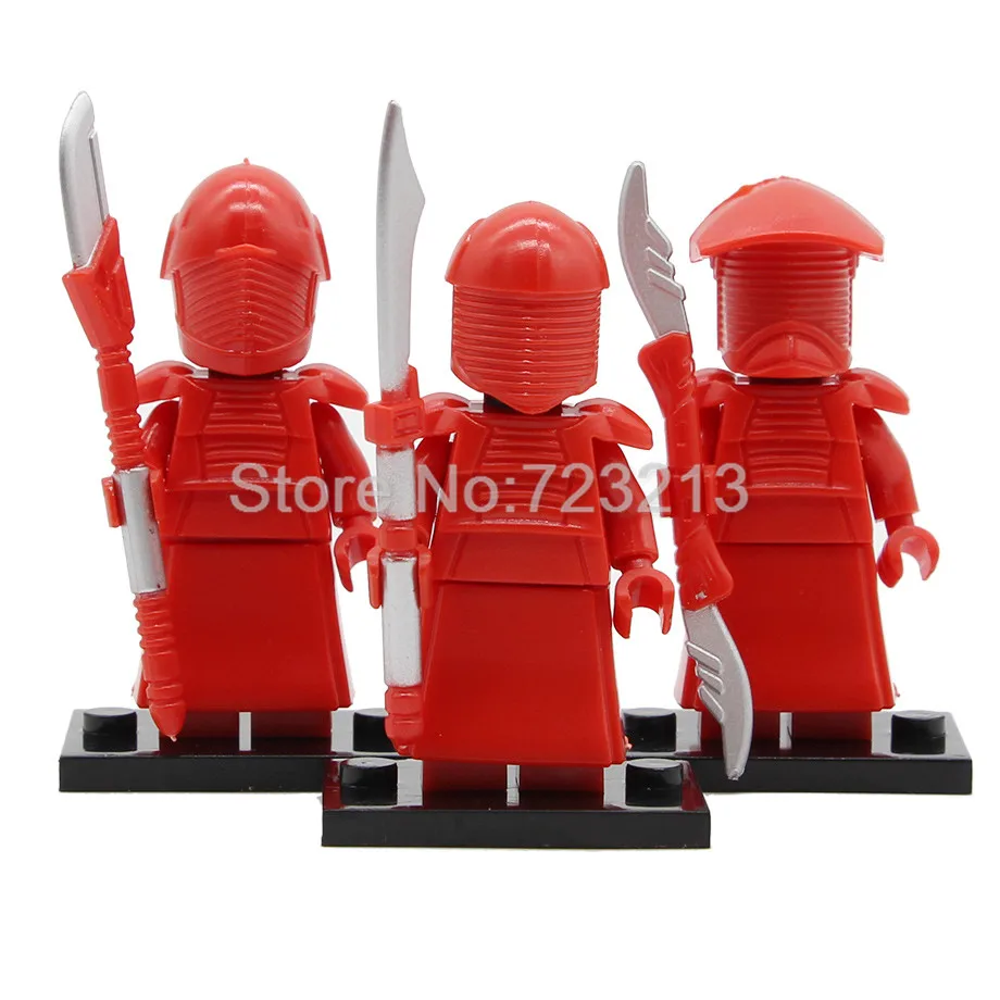 Star Wars Redrobes Red Guard Figure Starwars Building Blocks Sets Models Bricks Kit Educational Toys for Children