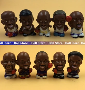 

5cm 10PCS/LOT Plastic Q version NBA member action figure set kids toys for boys