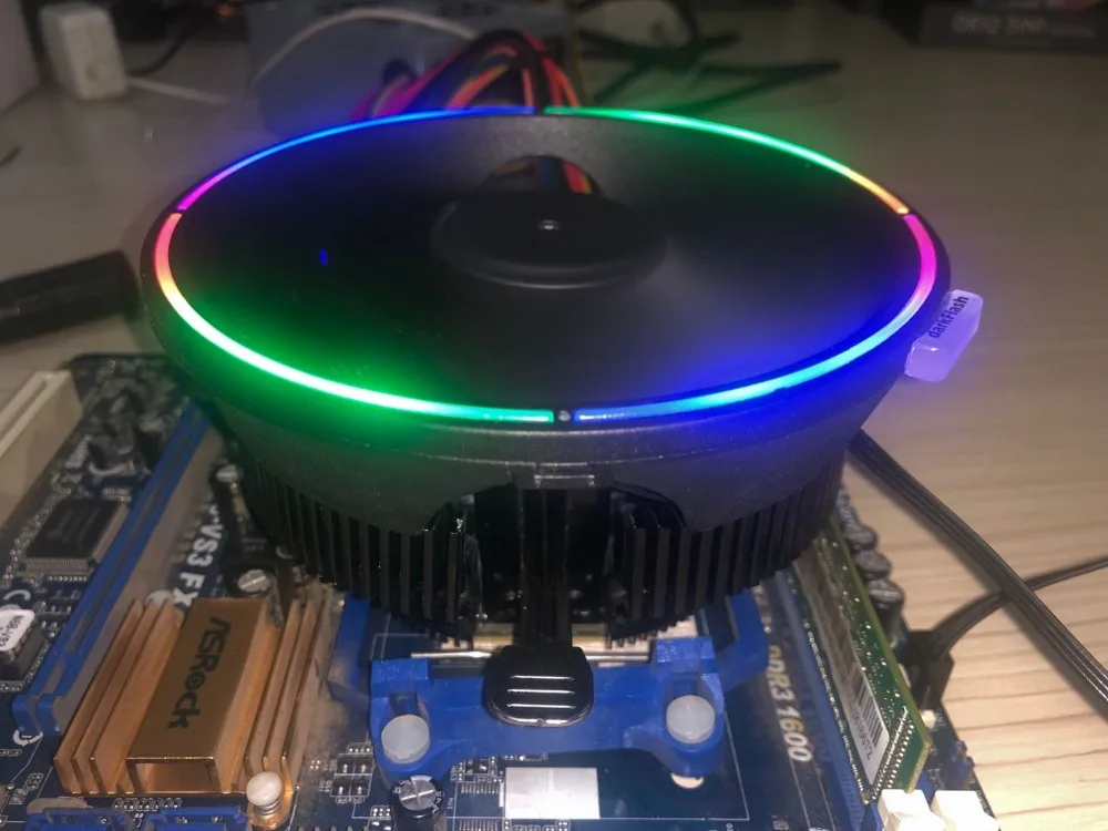 DarkFlash Aigo وحدة معالجة خارجية للحاسوب وحدة المعالجة المركزية برودة المبرد الألومنيوم 12 V المعالج برودة وحدة المعالجة المركزية مسند تبريد للاب ...