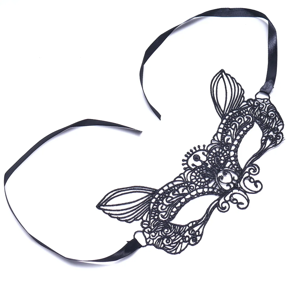 

Lady Lace Halloween Party Fox Mask Nightclub Bar Cat Face Festival Slinky