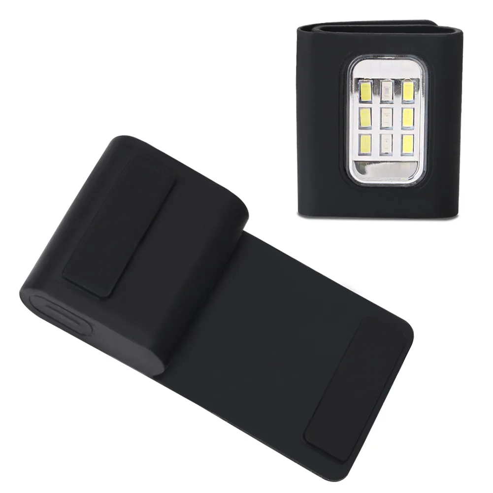 

Outdoor Night Running Light LED Back Warning Lights USB Rechargeable Mini Hat Light Flashlight Magnet Buckle Night Camping Lamp