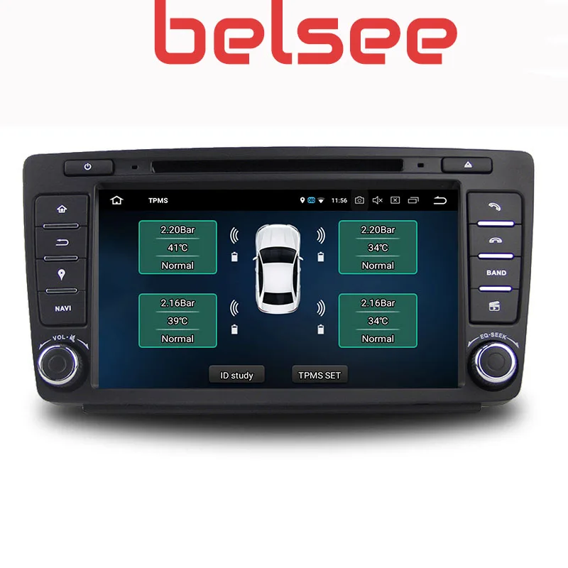 Belsee для Skoda Octavia 2007 2008 2009 2011 2012 Android 9,0 головное устройство DVD плеер gps навигация Авторадио сенсорный экран радио