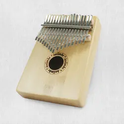 17 клавиш «пианино для больших пальцев» Деревянный инструмент Pine Алюминий бар калимба клавиатура музыка Портативный палец доска с Tune