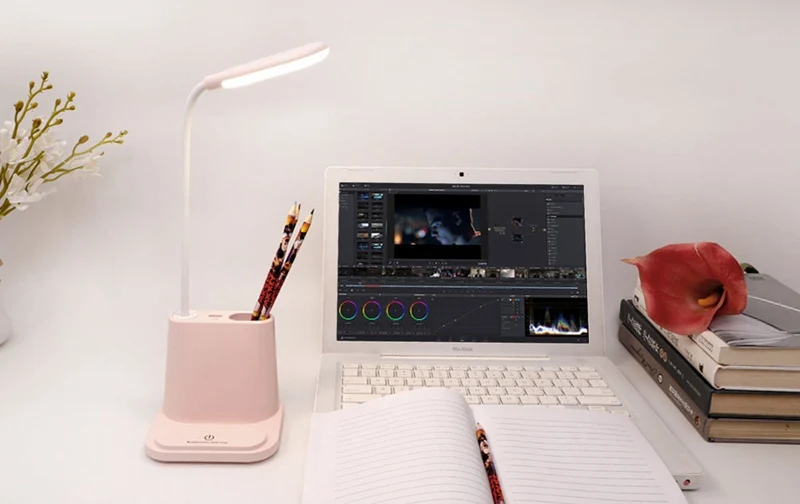 LED Eye Protection Table Lamp  USB Rechargeable Light for Children Kids Reading Study Bedroom Light Touch Dimming Desk Lamp (6)