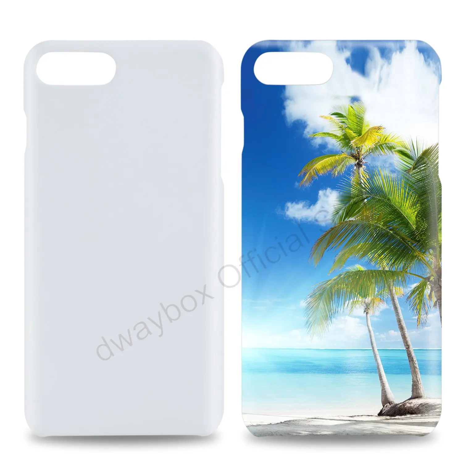 Для iphone 8 Plus Чехол DIY с печатным ПК Пластиковый 3D сублимационный пустой жесткий чехол для Apple iPhone 7 Plus Capa Fundas 25 шт./партия