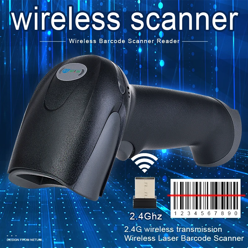 Wireless Laser Barcode Scanner Lange Palette Cordless Bar Code Reader für POS und Inventar-NT-2028 Wireless Laser Barcode Scanner Lange Palette Cordless Bar Code Reader für POS und Inventar-NT-2028