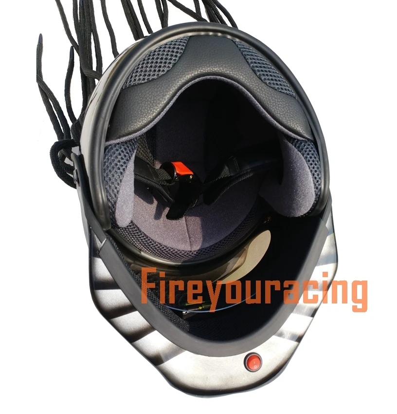 Fireyounracing Хищник углеродное волокно мотоциклетный шлем полное лицо Железный Воин человек Шлем точка серый ручной краской DIY