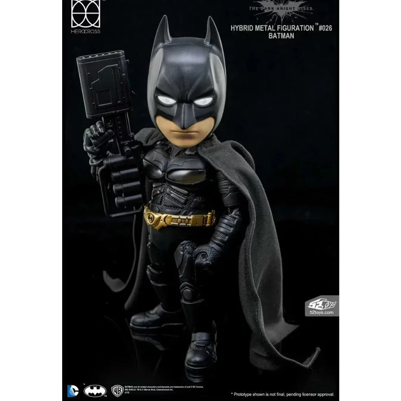 

DC Comics The Dark Knight Rises Batman Hybrid Metal Figuration #026 Batman with LED Light Action Figure Collectible Model Toy