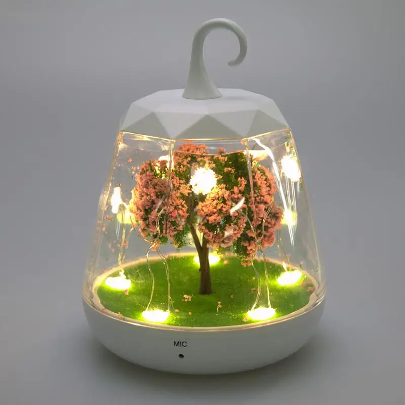 

Mini Landscape Sound Sensor Desk Light Detection Sound Control LED Light Desk Night Light Led Lamp Home Kids Room Decoration