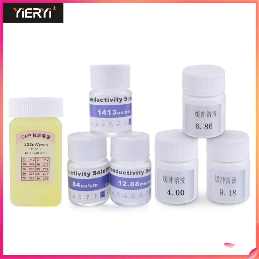

Yieryi Water Test Pen pH EC ORP Calibration Buffer Solution Redox Potential Pen Calibration Fluid Standard Solution