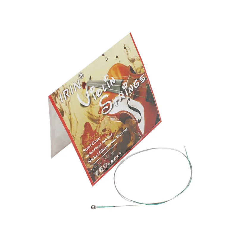 

NEW IRIN V60 Violin String 1 Set of 3/4 4/4 Violin Strings Steel Core GDAE Ball Head Stringed Instruments Violin Accessories