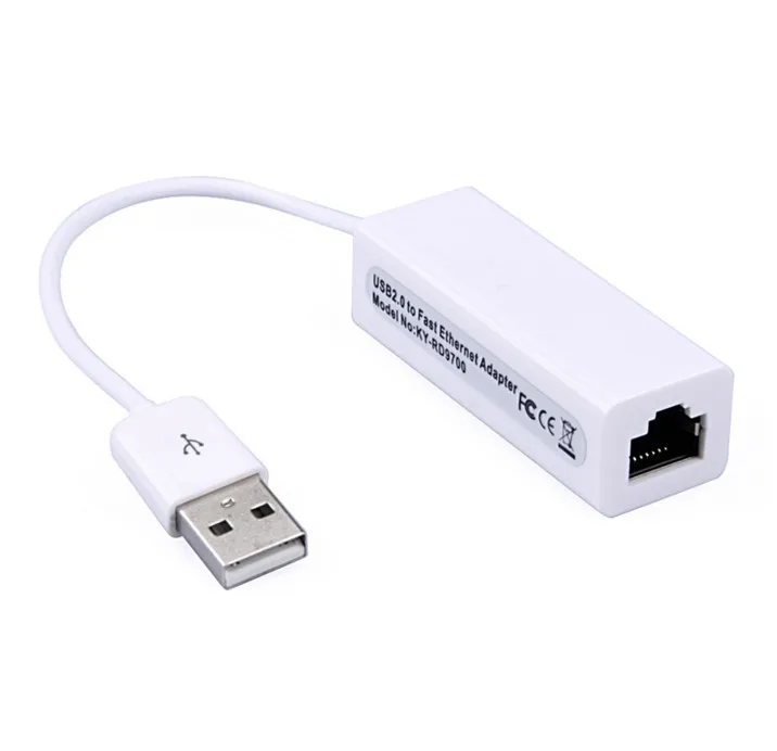 

USB 2.0 to RJ45 Ethernet Lan Network Adapter 10/100Mbps Fast Network Adapters for Win 7/8/10