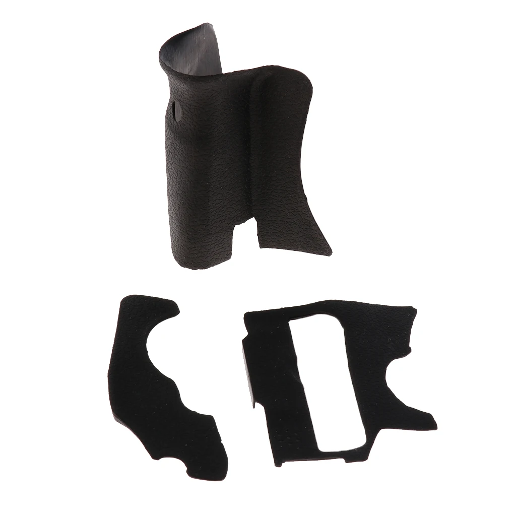 3 Sets Camera Accessory Body Front Back Rubber Cover Shell Replacement Part For Canon  60D Grip Rubber W/Adhesive Tape