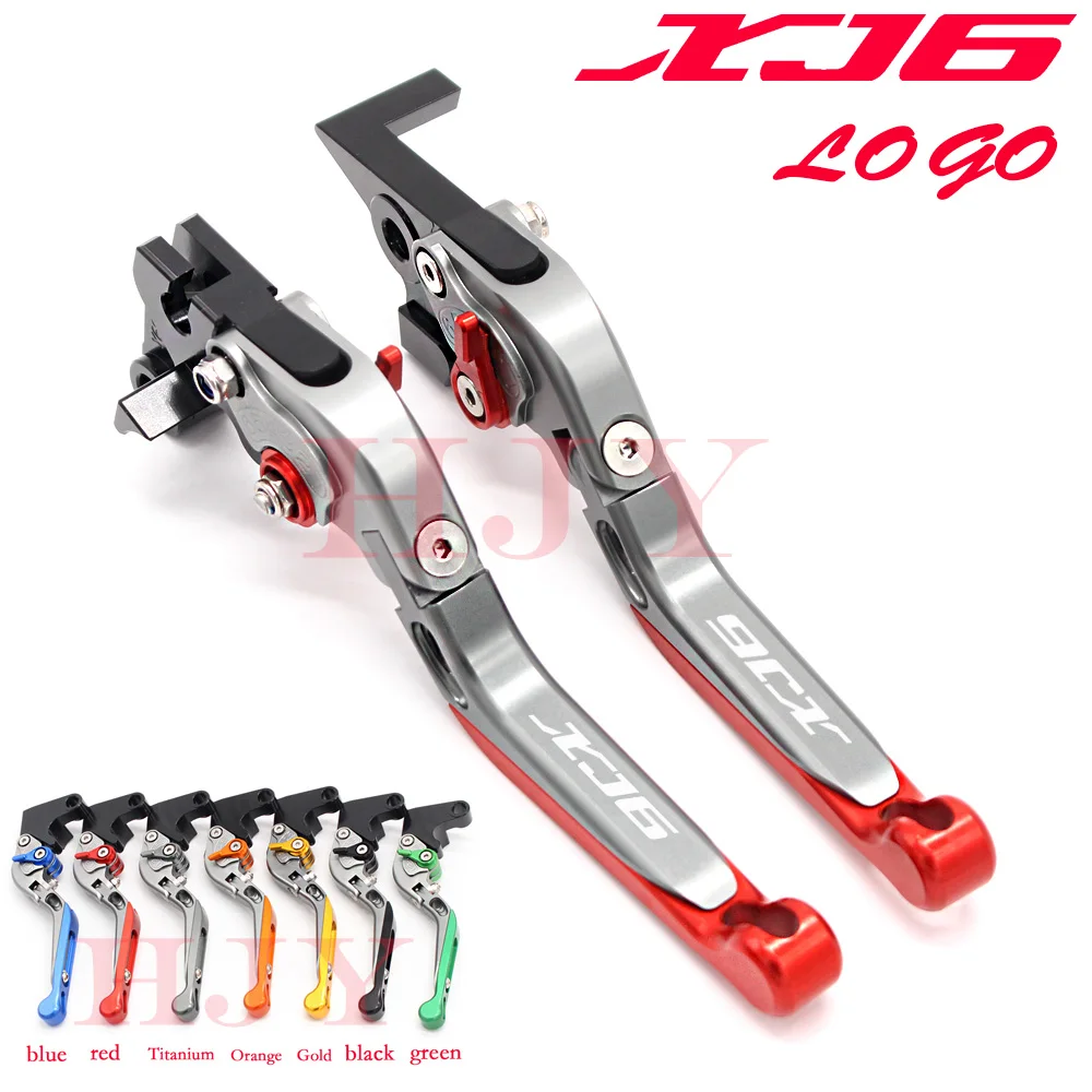 

For YAMAHA XJ 6 XJ6 DIVERSION 2009-2015 Motorcycle Accessories Folding Extendable Brake Clutch Levers LOGO XJ6 7 Colors
