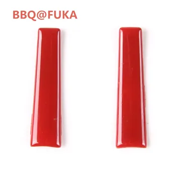 

BBQ@FUKA 2pcs Blue/Red Gear Shift Lever Sticker Car Cover Trim ABS Fit For Ford Mustang 2015 2016 2017 Car-Styling Car Accessory