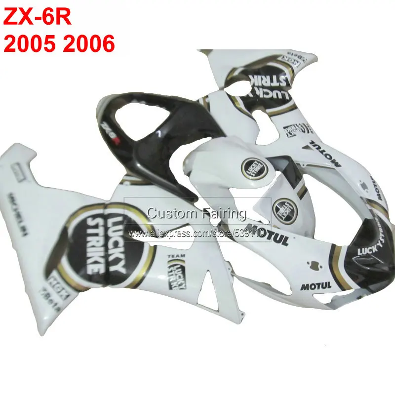 Комплект обтекателей кузова для Kawasaki zx 6r zx6r Ninja 05 06 2005 2006 Зеленые Черные
