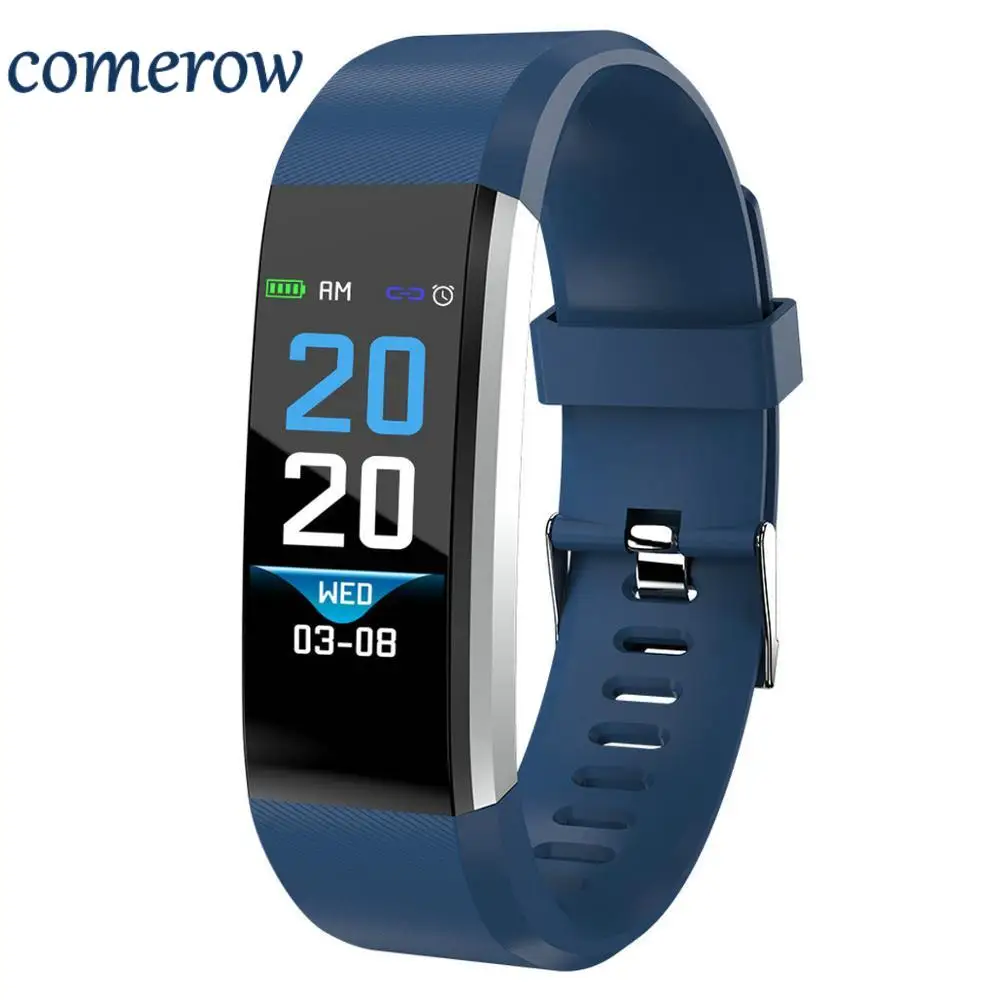 

Comerow 115 plus Health Bracelet Heart Rate Blood Pressure Smart Band Fitness Tracker Smartband Wristband Smart Watch Men Women
