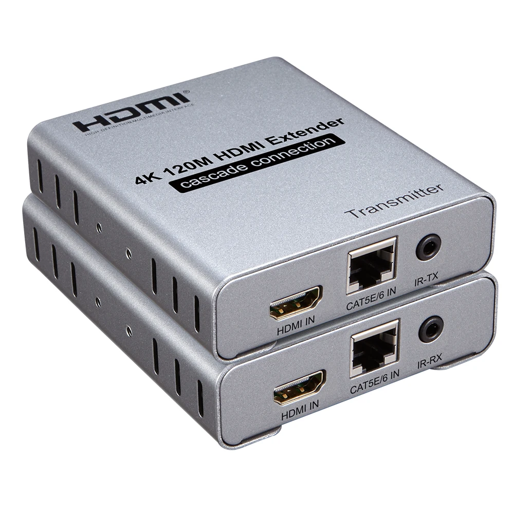 4 K HDMI удлинитель с ИК-над cat5e/6 до 120 м каскадное соединение один TX к N RX поддерживается