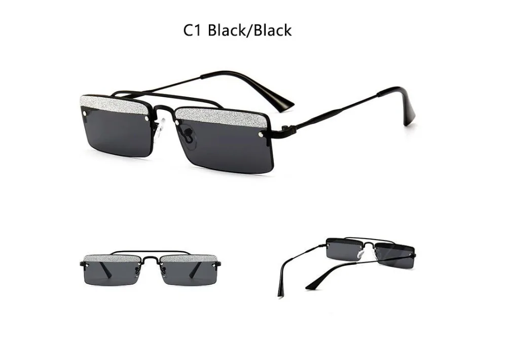 Черные блестящие прямоугольные солнцезащитные очки, винтажные Ретро узкие очки, милые сексуальные стильные роскошные дизайнерские солнцезащитные очки, квадратные мужские оттенки