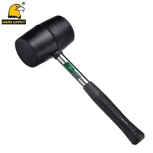 Резиновый молоток 300 г/500 г/750 г Установка молотка двойной головкой молоток с Сталь ручка Многофункциональный ручной инструменты
