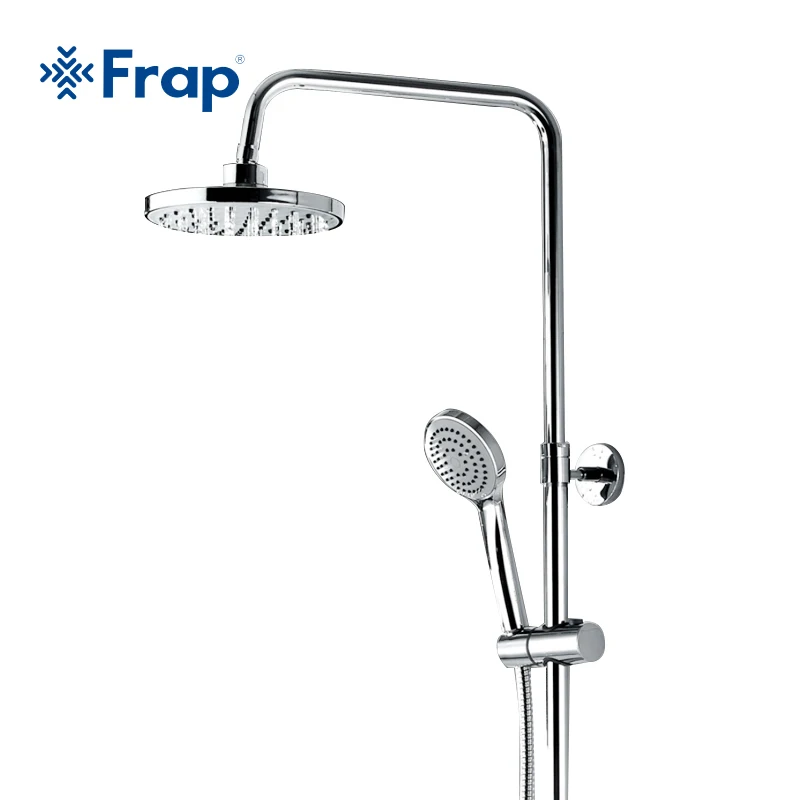 

FRAP New Arrival 200*200mm ABS Shower Head Overhead Rainfall Shower Single Handle Cold and Hot Water Mixer torneira monoc F2409