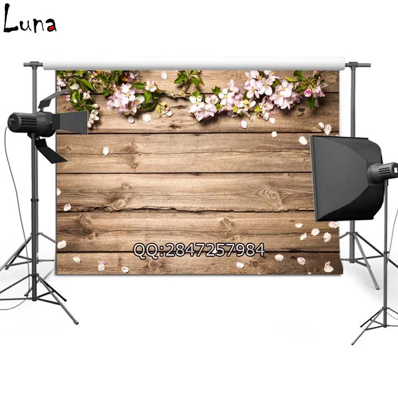 

MEHOFOTO Floral Vinyl Photography Background For Wedding Flower Wood Wall New Fabric Flannel Backdrop For photo studio 2428