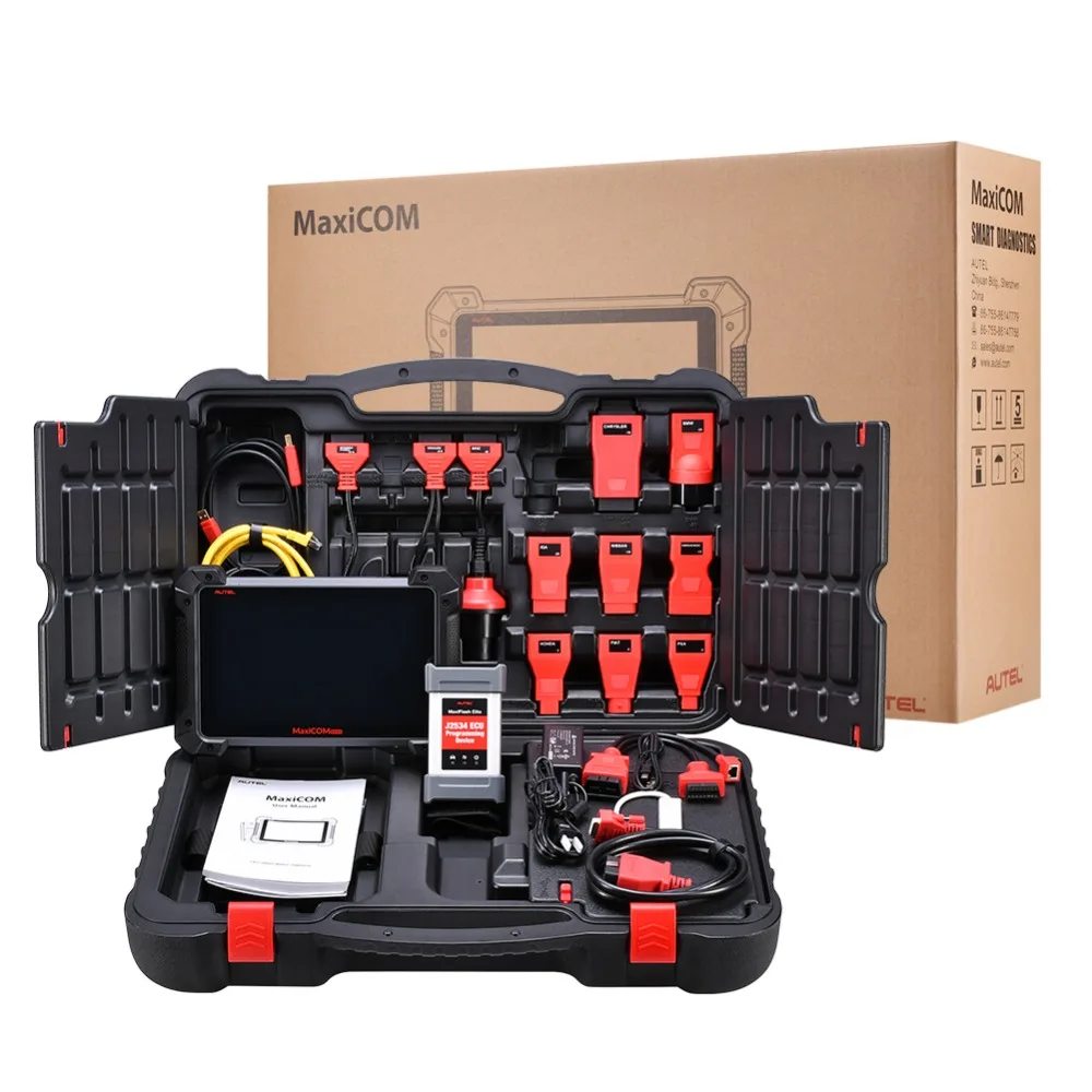 Autel MaxiCOM MK908 Pro Diagnostic Tool J 2534 Pass Through Programming Tool ECU Coding MK908P Better than MS908 PRO MS908P