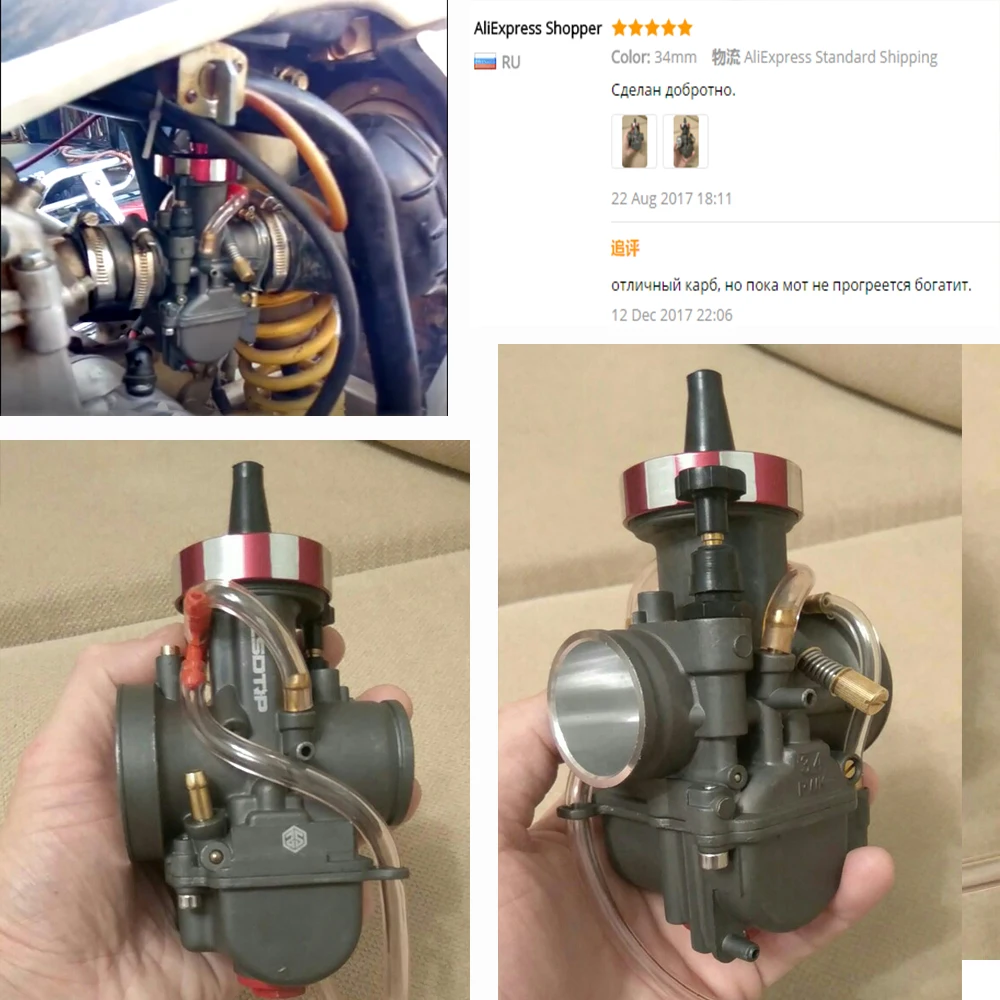 Splmotos 28 30 32 34 мм PWK карбюратор для мотоцикла 4T мотора скутера мотовездехода