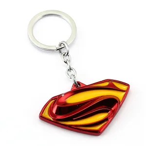 Top High Quality Superman Keyring Three-color S Logo Keychain Holder For Gift Chaveiro Ornament — bequmcmvl Top High Quality Superman Keyring Three-color S Logo Keychain Holder For Gift Chaveiro Ornament — bequmcmvl