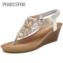 POADISFOO 2017 Bohème pente avec femmes chaussures de Waterstone mot glisser sandales usine directe Zapatos Mujer. JXF-88B1