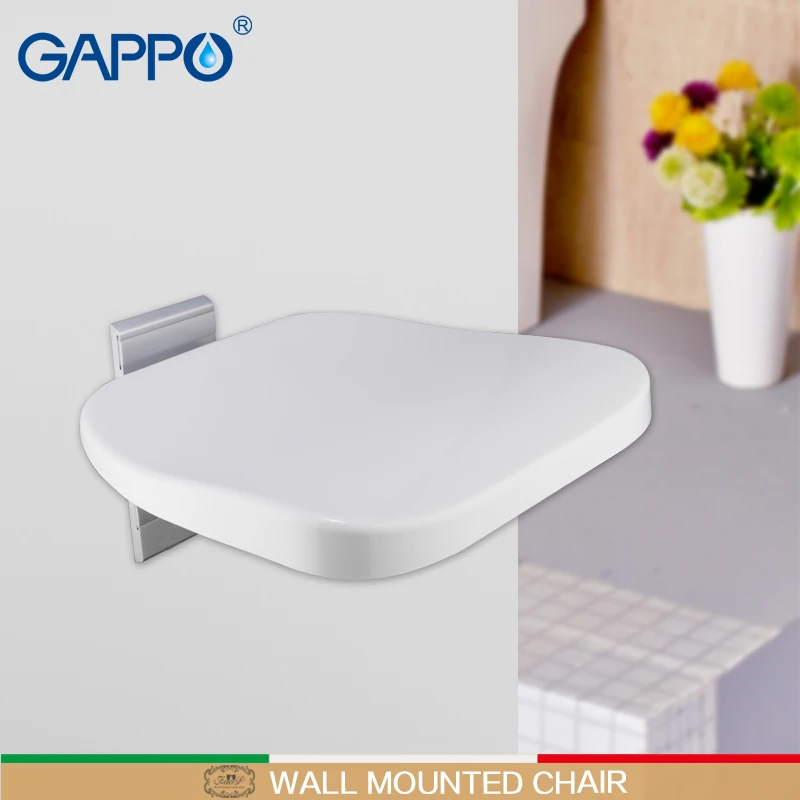 GAPPO Wall Mounted Shower Seat Folding Bench For Children Toilet folding shower Chairs Bath shower Stool Cadeira bath chair GAPPO Wall Mounted Shower Seat Folding Bench For Children Toilet folding shower Chairs Bath shower Stool Cadeira bath chair
