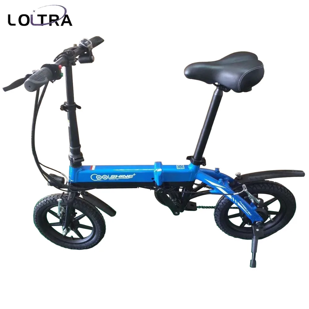 Clearance 14 Inch Foldingable Mini Electric Bicycle Red/White/Black/Blue V-brake Smart Ebike 3