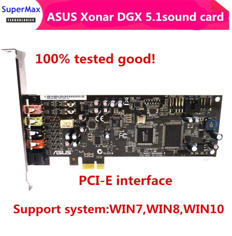 

Asus Xonar DGX PC 5.1 sound card PC Built-in Independent Sound Card PCIe Sound Card