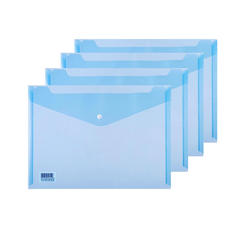 

10pcs/Lot Transparent File Folder A4 PP Document Bag School File Organizer Paper Book A4 Document Folder Office Binder Supplies