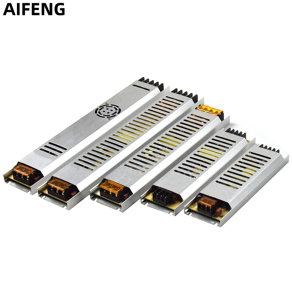 Импульсный источник питания AIFENG AC 175 265 в DC 12 В 24 60 Вт 100 150 200 300 адаптер источника CCTV