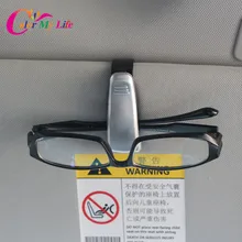 1 Piece Black Car Sunglasses Holder Case Ticket Holder for Mitsubishi Grandis Outlander ASX RVR Pajero Lancer EX EVO Accessories