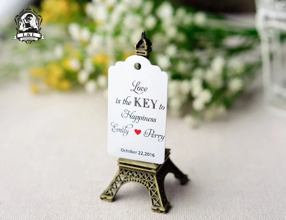 

200 pcs 3.5x6.2cm paper label gift tags thank you tags attend a wedding banquet tags Label customization Love label