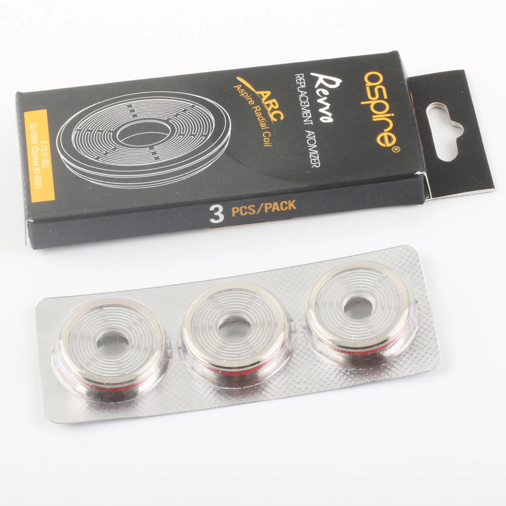 Original Aspire Radial Coil ARC 0.10-0.16ohm for Revvo Replacement Atomizer Suitable 50-100w MOD Skystar Speeder 3pcs/Lot | Электроника