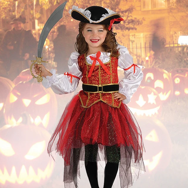 Nuovo regalo di natale di Halloween costumi da pirata Costume Cosplay per  feste per ragazze per bambini abbigliamento per bambini Performance  Kindergarten - AliExpress