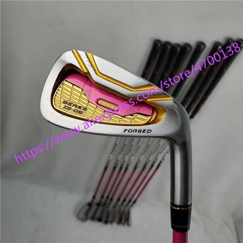 

New Women Golf clubs IS-06 golf irons 5-11AW.SW Irons clubs with Graphite Golf shaft L flex irons clubs set Free shipping
