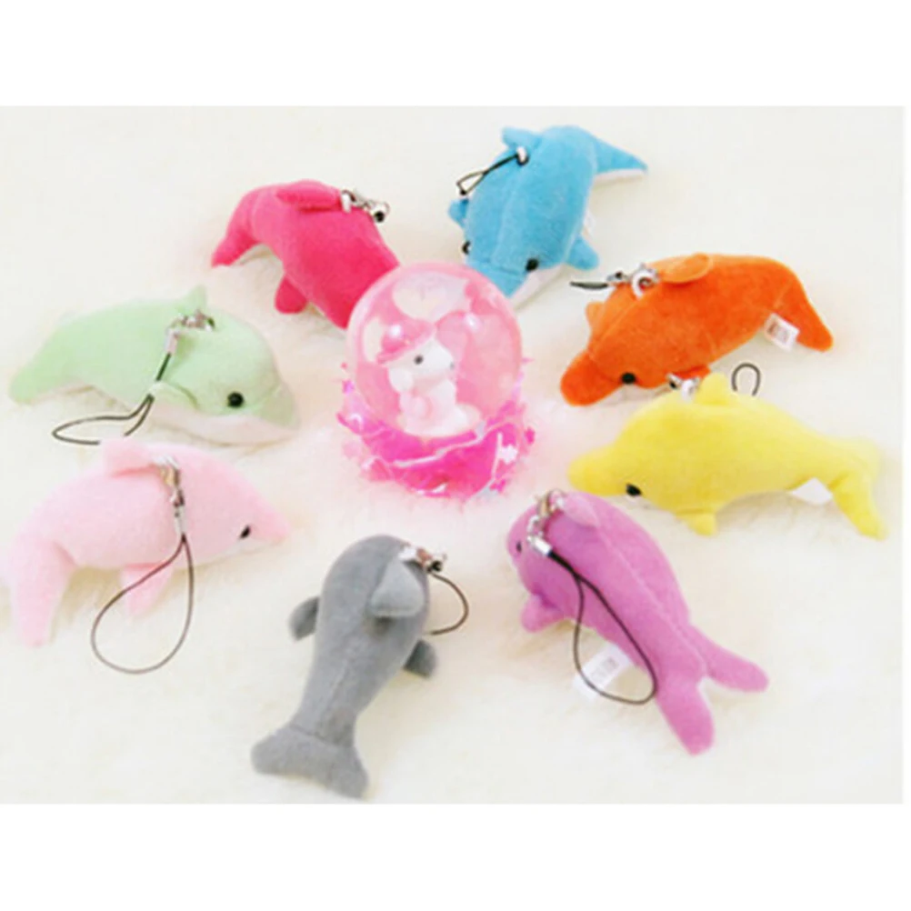 

New Arrival Kawaii accessories toys Mini 6CM Dolphin Stuffed TOY DOLL ; Wedding Gift Bouquet Decor Plush DOLL TOY