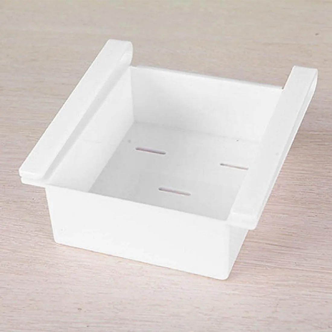 White Refrigerator Storage Box Fresh Spacer Layer Storage Rack Drawer Sort Kitchen Accessories Hanging Organizer