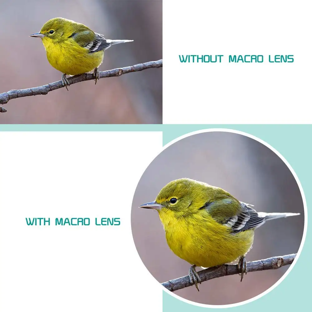 Ahowie 3in1 Wide Angle Macro Fisheye Smartphone Lens Kits Camera Lenses On The Mobile Phone For Iphone 7 8 Plus X 10 2 With Clip (1)