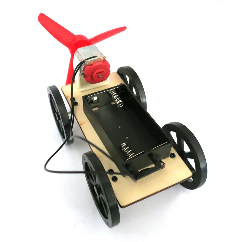 

F19145 JMT Wind Car B2 Small Production DIY Science and Technology Model Popular Science Assembled Toys Creative Novelty Gifts