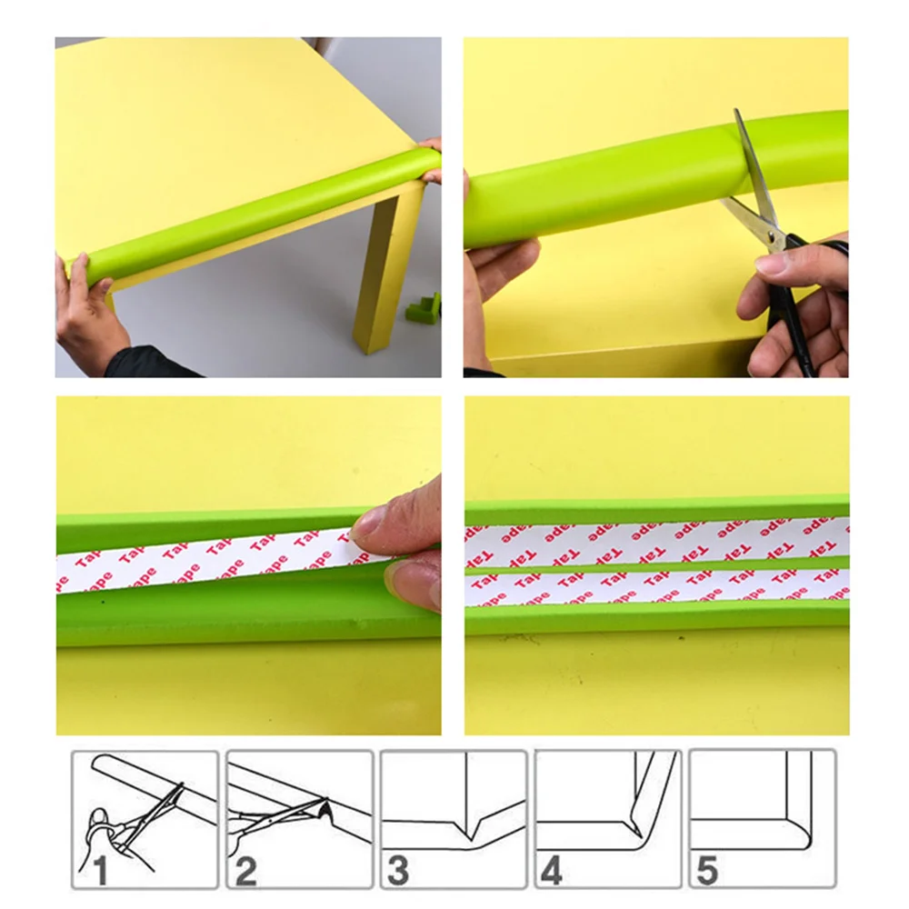 Kids Table Protection Guard Strip Baby Safety Products Glass Edge Furniture Horror Crash Bar Corner Foam Bumper Strip Collision