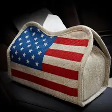 Универсальный Кожаный Автомобильный тканевый ящик автоматический насос держатель кассеты креативные съемные наклейки коробка для салфеток подходит для BMW Mini England