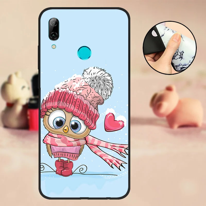 P Smart Coque для huawei PSmart чехол силиконовый черный ТПУ 6," для huawei P Smart Чехол для мобильного телефона мягкий - Цвет: T14